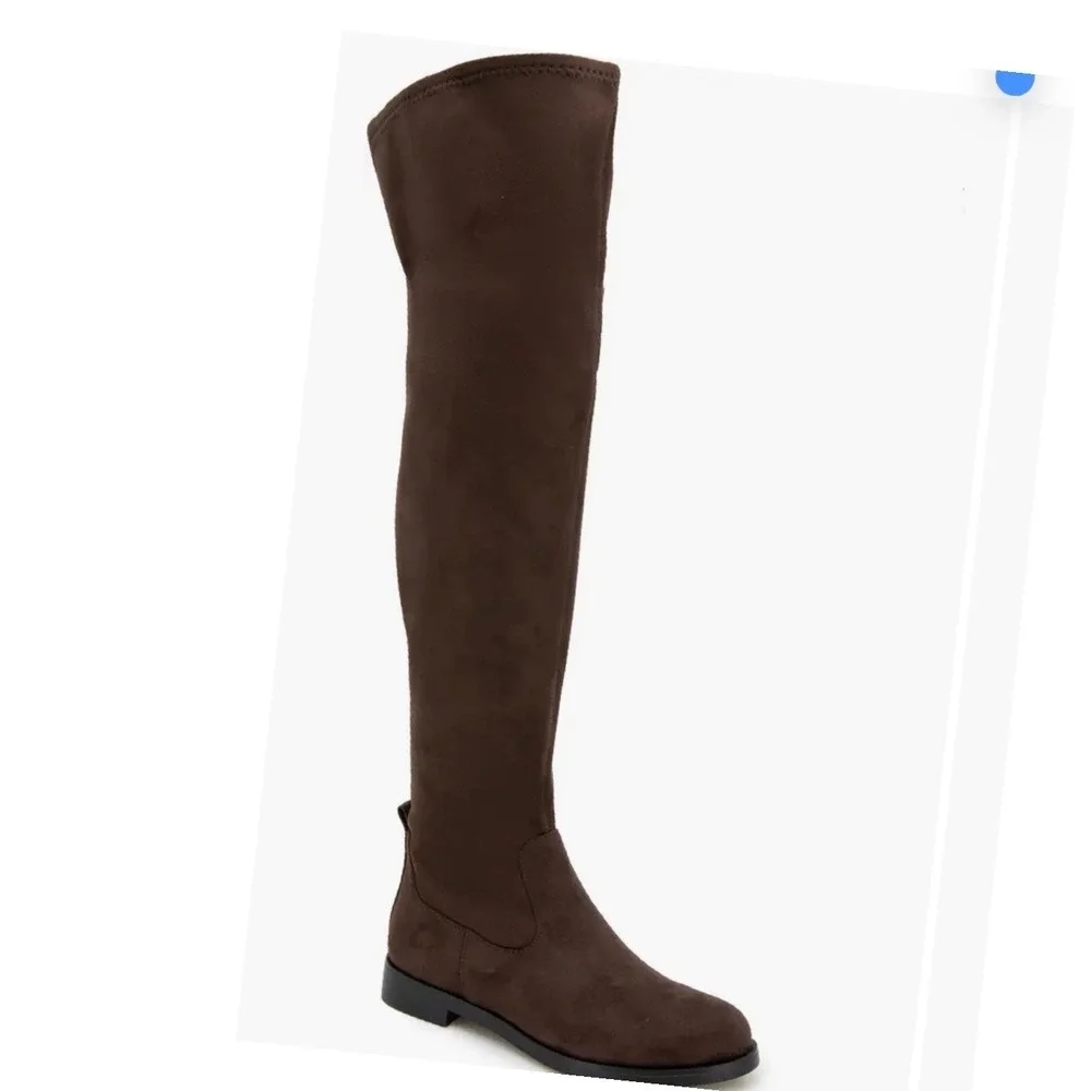 Kenneth Cole‎ Reaction Wind-Y Burgundy Micro Suede Over The Knee Boots 6.5 M